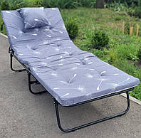 Раскладушка с матрасом Мария М60. Раскладная кровать Мария с матрасом 5 см