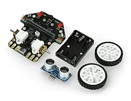 Micro: Maqueen з фронтальним навантажувачем - Робот-платформа для мікро: долота - DFRobot ROB0156-L-1