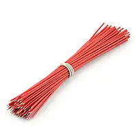 Набор кабелей 15 см красного цвета - 100 штук