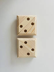 Трикутна ніжка під диван сосна