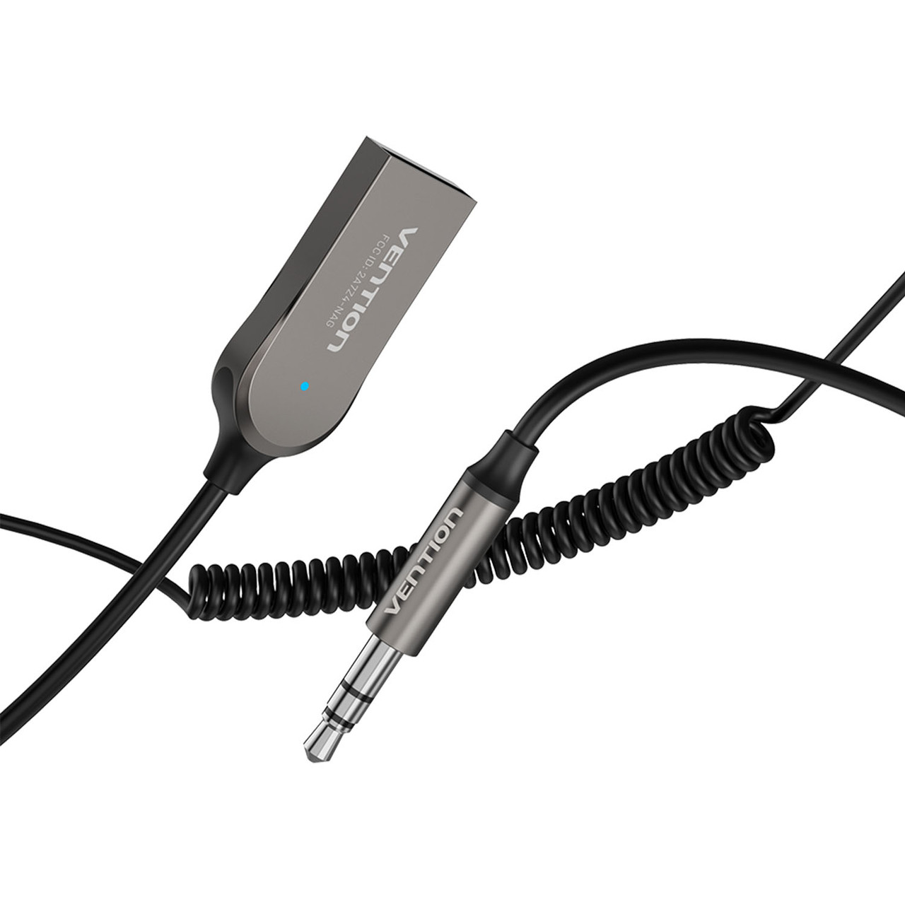 Адаптер Vention Bluetooth 5.0 Приймач USB - 3.5мм minijack з Мікрофонним для Дзвінків "Вільні Руки" HiFi Звук AUX Аудіо Стерео