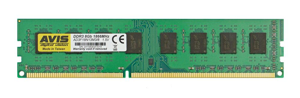 Пам'ять AVIS DDR3 8GB 1866 PC3-14900 планка пам'яті AMD-only Пам'ять DDR3 8GB 1866 AVIS AMD-only