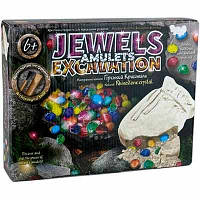 Набор для проведения раскопок JEWELS EXCAVATION Danko Toys JEX-01-02 Горный хрусталь детское творчество детям