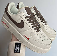 Жіночі кросівки Nike Air Force 1 Low 07 Essenti mocco кеди демісезонні весна-осінь бежеві. Живе фото