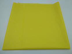 Одноразова поліетиленова скатертина(105x200)жовта(25 шт)Святкова однотонна скатерть кольорова