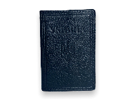 Обкладинка шкіряна BagWay для паспорта громадянина України ручна робота розмір 14х9.5х0.5 см чорний