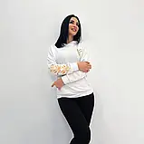 Жіноче демісезонне худо з капюшоном із трикотажу двонитки чорного кольору, фото 9