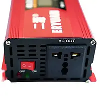 Перетворювач напруги інвертор Eryuan 2200W LCD DC/AC 12V-220V з чистою синусоїдою та вольтметром, фото 4