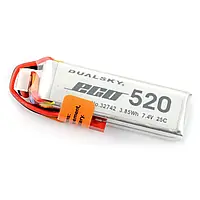 Li-Pol Dualsky 520mAh 25C 2S 7.4V Пакет