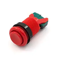 Аркадна увігнута кнопка 3,5 см - червона - SparkFun COM-09336