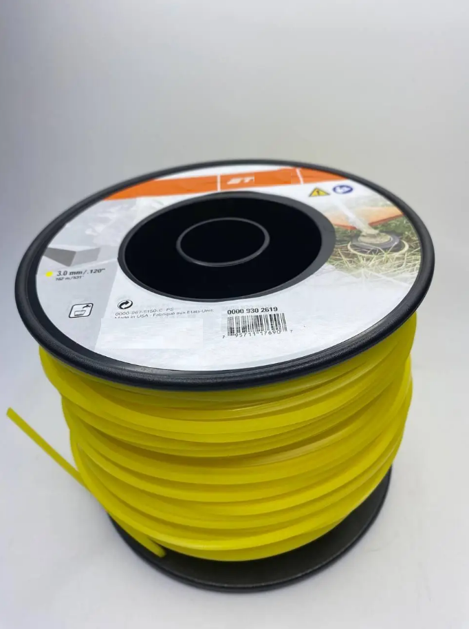 Волосінь косильна 3,0 st 162м квадрат, фото 1