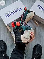 Чоловічі кросівки Reebok Zig Kinetica 2 Edge gore-tex Black Blue Рібук Зіг сині текстиль gore-tex демісезон, фото 4