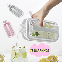 Силиконовая форма для замораживания льда Бутылка на 17 шариков ICE CUBE TRAY