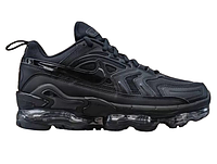 Nike Air Vapormax Evo Black мужские кроссовки черные модные текстиль демисезон Найк Вапормакс