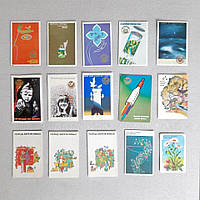 Комплект 15 кишенькових календариків "Охорона природи", "Захист навколишнього середовища" 1988-89 р.р.