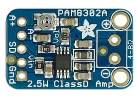 PAM8302 - 2,5 Вт монофонічний аудіопідсилювач класу D - Adafruit 2130