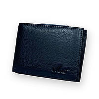 Чоловічий гаманець із затискачем Moro натуральна шкіра 1 відділення для купюр розмір: 11*8*2 см чорний