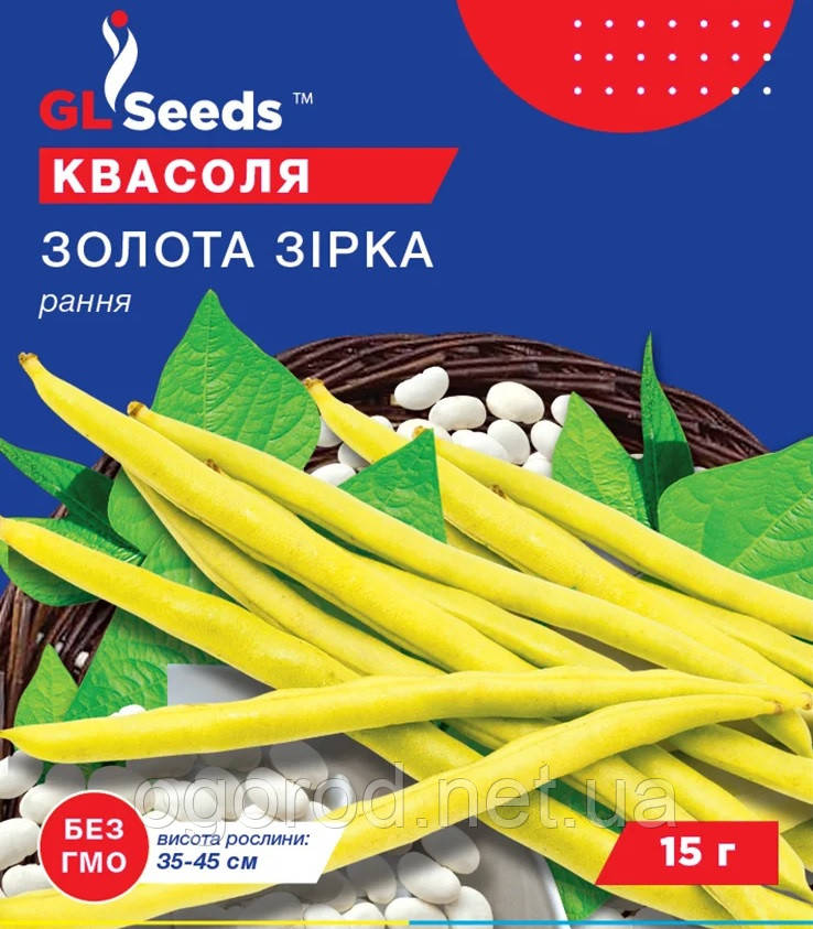 Фасоль Золотая Звезда семена 15 грамм GL Seeds Украина - фото 1 - id-p1081174581