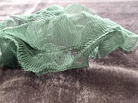 Тончайшая лента из натурального жатого шелка, цвет зеленый. Ширина 2 см. Цена указана за 1.3 м