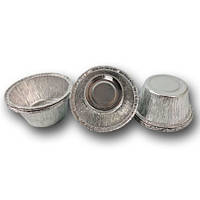 Кругла харчова алюмінієва форма Ø 87мм х 38мм об'єм 137 мл С5-01G 100 шт/уп.