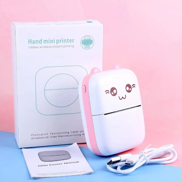 Дитячий портативний фотопрінтер Epic A8C Kids Design Beer Pink