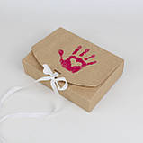 Коробка подарункова Серце 200*145*50 мм Крафт Коробка із стрічкою для подарунків, фото 7