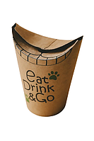 Коробка паперова (стакан) 500мл Kraft