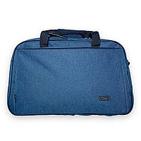 Дорожня сумка Favor, одне відділення, фронтальна кишеня, знімний ремінь, ніжки на дні, розмір 55*35*23см синя