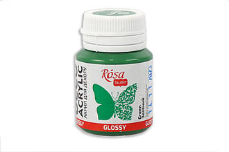Акрил для декору, Зелений 13, глянсовий, 20 мл, ROSA ТАLENT