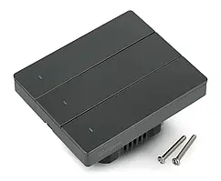 Sonoff M5-3C-80 - інтелектуальний 3-канальний настінний вимикач - WiFi - чорний