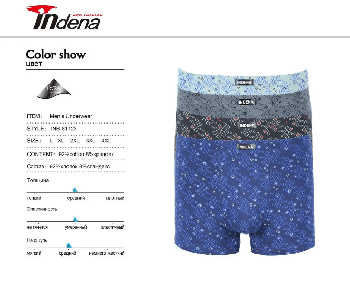 Чоловічі бавовняні боксери Indena L