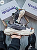 Чоловічі кросівки Reebok Zig Kinetica || Edge gore-tex Pure Gray Взуття Рібок Зіґ Кінетика Сірі текстиль gore-tex демісезон, фото 8