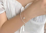 Браслет подвійний парли із перлів перлини, фото 2
