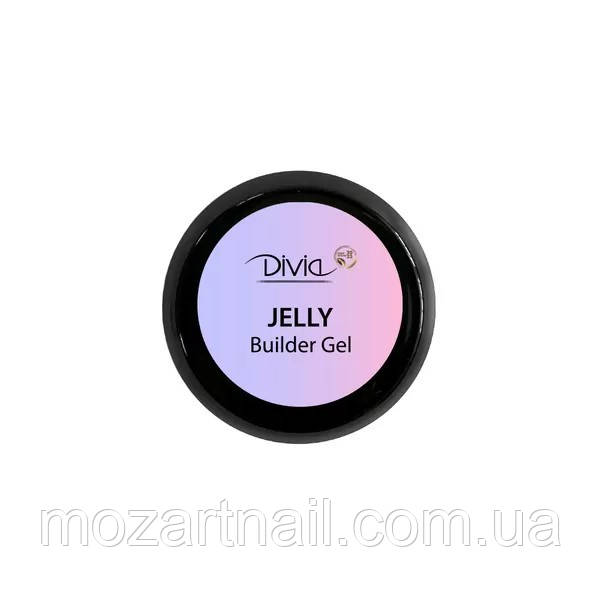 Гель Divia "Jelly Builder Gel" прозрачный (Clear) - Di1727 GJ01, 30g