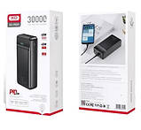 Потужний повербанк 65W XO Power Bank PR201 2USB+Type-C PD&QC3.0 65 Ватт 30000mAh Black, фото 10