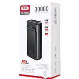 Потужний повербанк 65W XO Power Bank PR201 2USB+Type-C PD&QC3.0 65 Ватт 30000mAh Black, фото 9