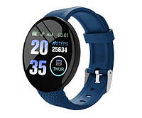 Смарт-часы D18 Smart Watch Bluetooth умные часы, артериальное давление, мониторинг IOS Android Blue