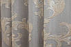 Комплект (2шт. 1.5х2.7м) готових штор із тканини льон рогожка, колекція "Корона Марія". Колір світло-сірий. Код 676ш 30-455, фото 9