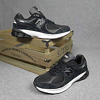 Нью Баланс 2002Р Мужские кроссовки весна лето черные с белым New Balance 2002R Мужская обувь на весну