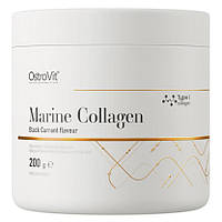 Морской коллаген OstroVit Marine Collagen (200 грамм.)(ЧЕРНАЯ СМОРОДИНА)