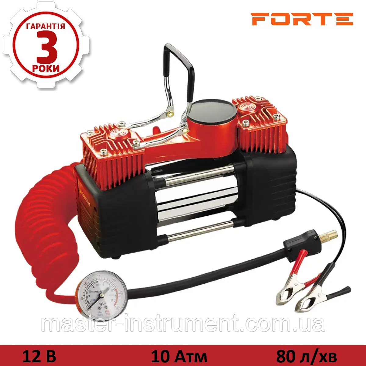 Автомобільний компресор Forte FP 1230-2, фото 1