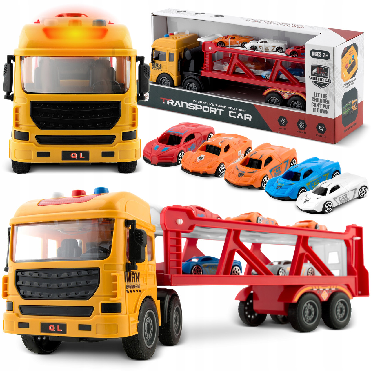 Набір вантажівка лавета TIR + 5 автомобілів Ricokids RK-760