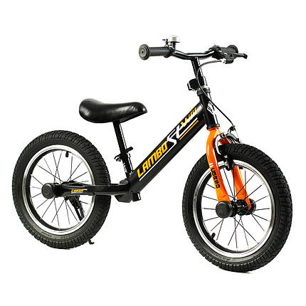 Дитячий велобіг "CORSO LAMBO" 14 дюймів (ручне гальмо, підніжка, підставка для ніг) LB-14084, фото 2