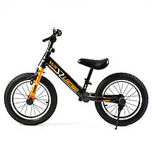 Дитячий велобіг "CORSO LAMBO" 14 дюймів (ручне гальмо, підніжка, підставка для ніг) LB-14084, фото 3