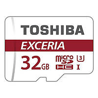 Карта памяти Toshiba microSDXC 32Gb U3 Exceria 4K + SD-адаптор