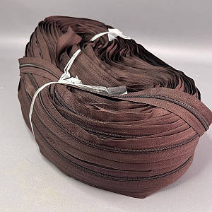 Рулонна блискавка, спіраль Т-5 колір #570 шоколадний
