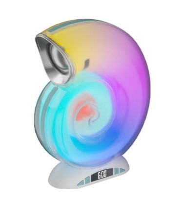 Настільна лампа з RGB підсвічуванням та колонкою Little Sea Shell L39 Різнокольорова