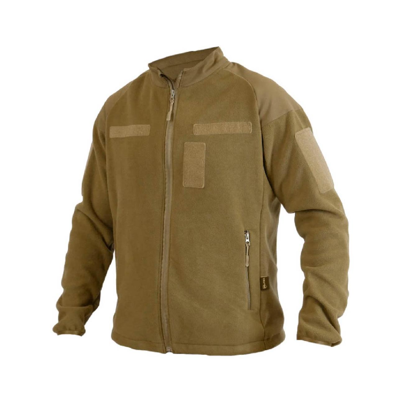Тактична тепла Флісова Кофта Militex Windproof Coyote mod. 1 Фліска ЗСУ Військова Кофта S(46)