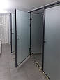 Скляні двері в душову матові з чорною фурнітурою 900х2000 мм, фото 3