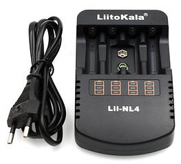 Універсальний зарядний пристрій LiitoKala Lii-NL4 (4x-AA, AAA, 9V battery NiMH)